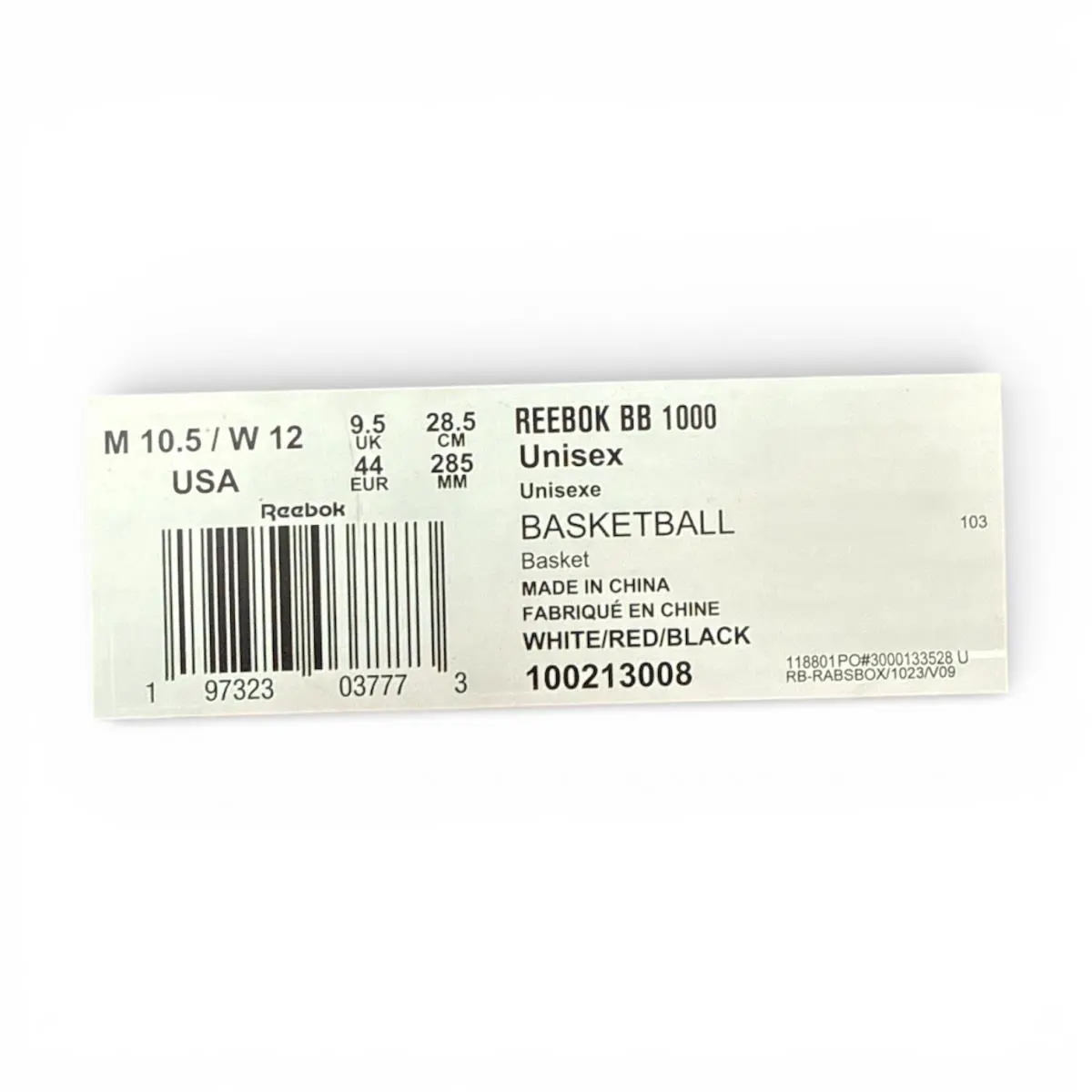 Reebok shoes - Reebok BB4000 - White (UPC: 197323037773) 3