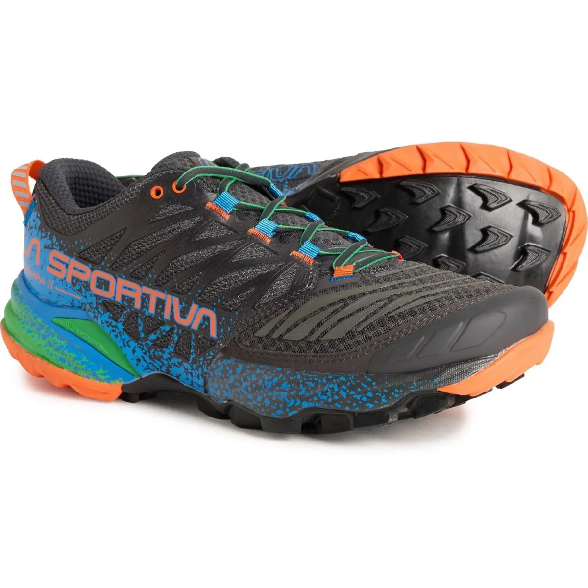 Lasportiva shoes - 56A90030444 - 56A-900304-44 - Carbon/Flame, Manufacturer: Carbon/Flame (UPC: 801216737960) 1