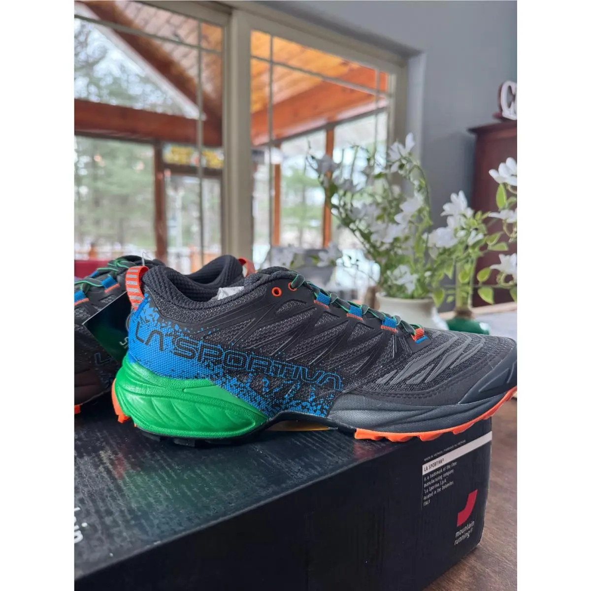 Lasportiva shoes - 56A90030444 - 56A-900304-44 - Carbon/Flame, Manufacturer: Carbon/Flame (UPC: 801216737960) 7