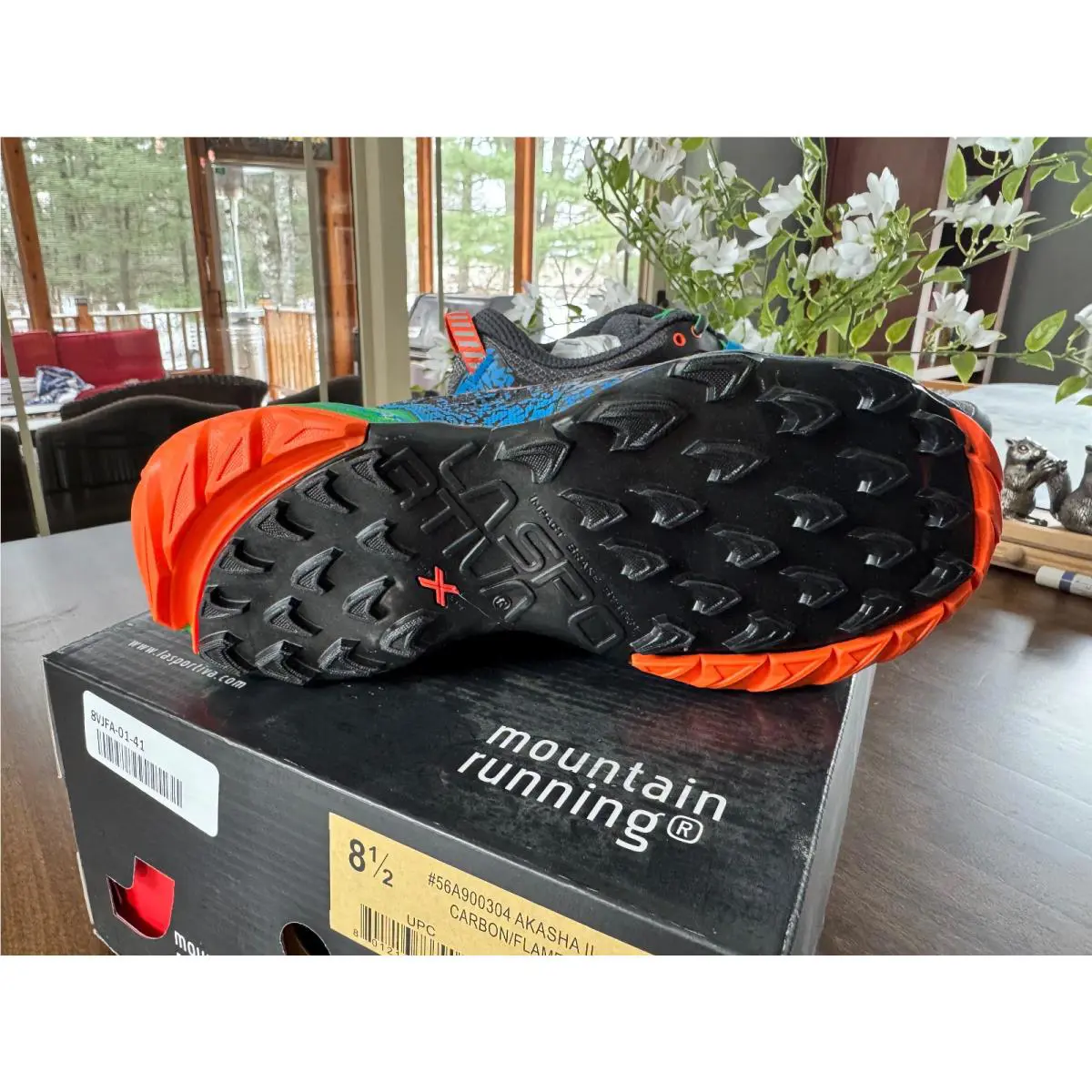 Lasportiva shoes - 56A90030444 - 56A-900304-44 - Carbon/Flame, Manufacturer: Carbon/Flame (UPC: 801216737960) 8