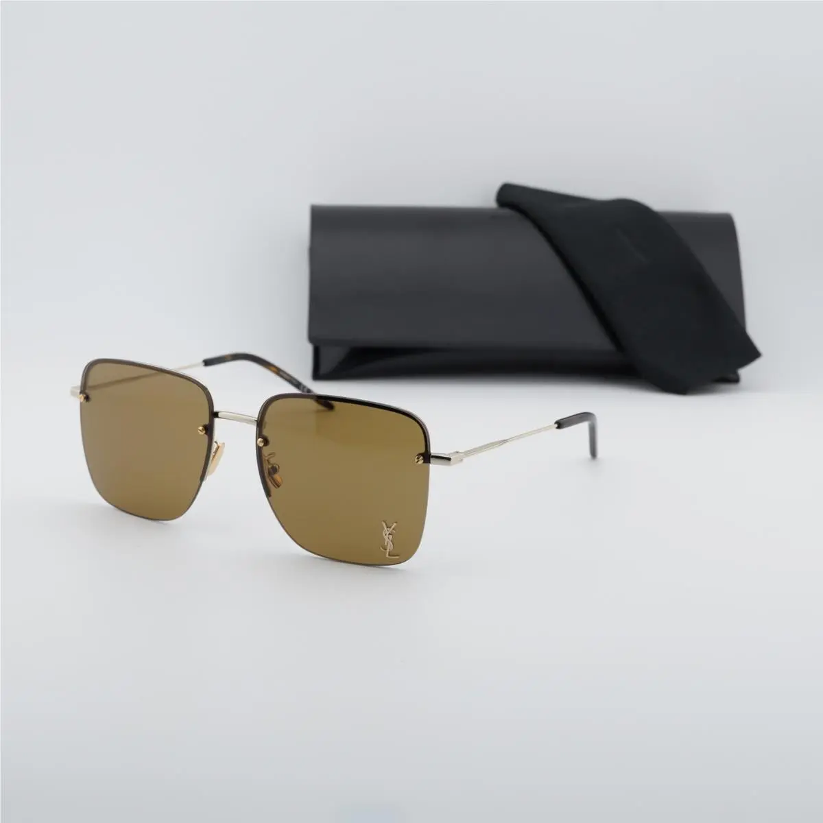 Saint Laurent SL 312 M 014 Gold/brown 58-17-145 Sunglasses by Yves Saint Laurent