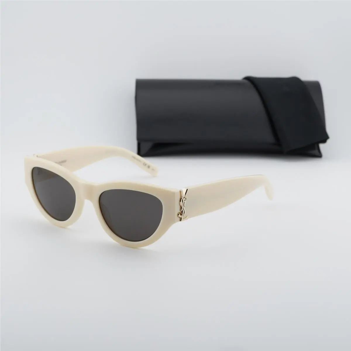 Saint Laurent SL M94 012 Shiny Ivory/grey 53-20-145 Sunglasses by Yves Saint Laurent