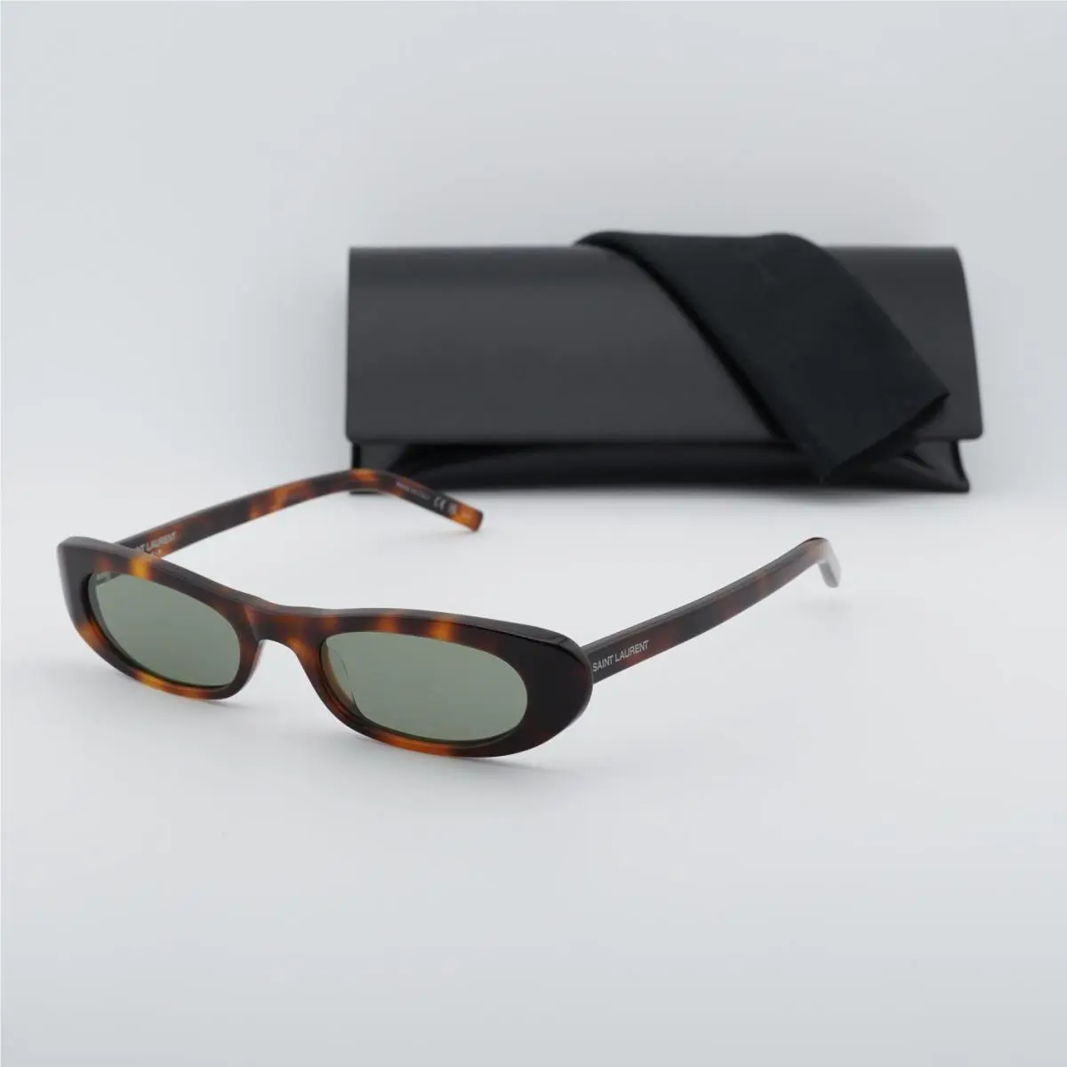Saint Laurent SL557 Shade 002 Havana/green 53-20-145 Sunglasses by Yves Saint Laurent