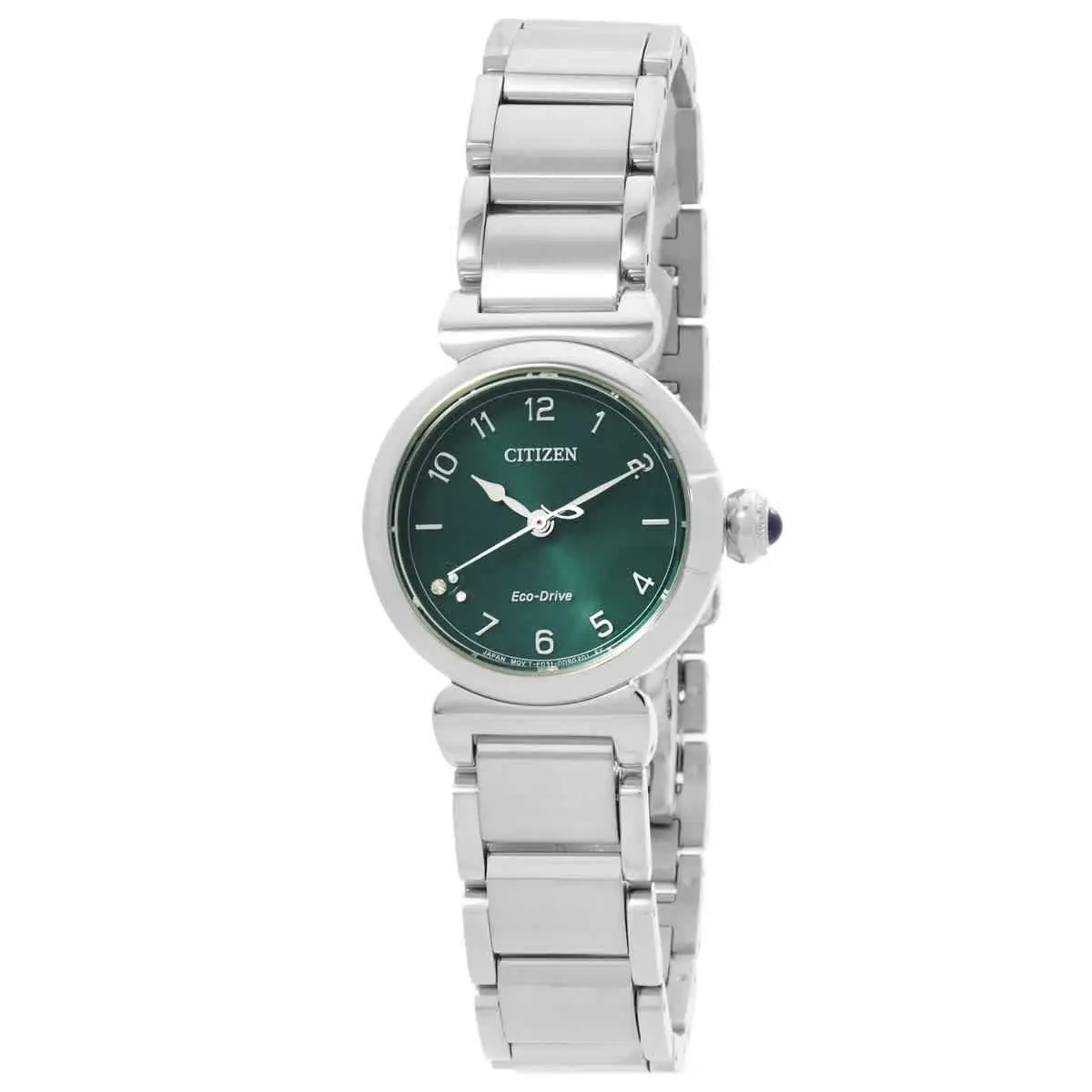 L May Bells Eco-drive Green Dial Ladies Watch EM1130-83X by Citizen