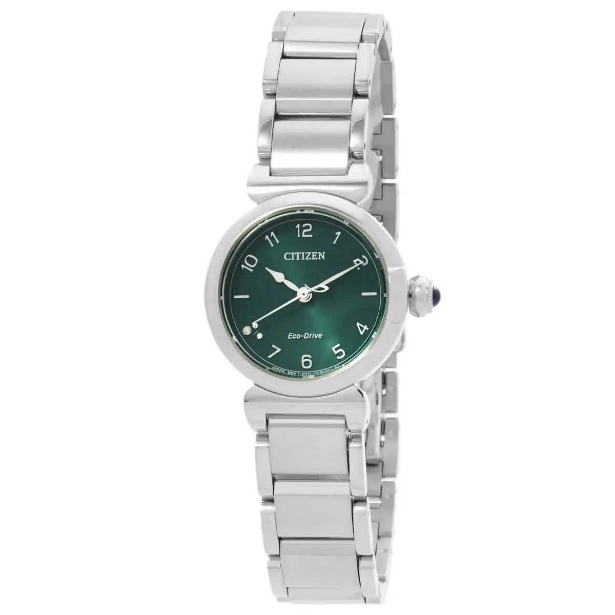 Citizen L May Bells Eco-drive Green Dial Ladies Watch EM1130-83X