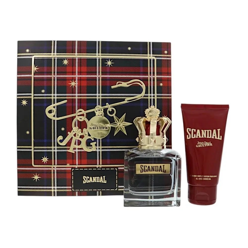 Scandal by Jean Paul Gaultier Gift Set For Men 2 Piece Set For Men: 3.4 Oz Eau