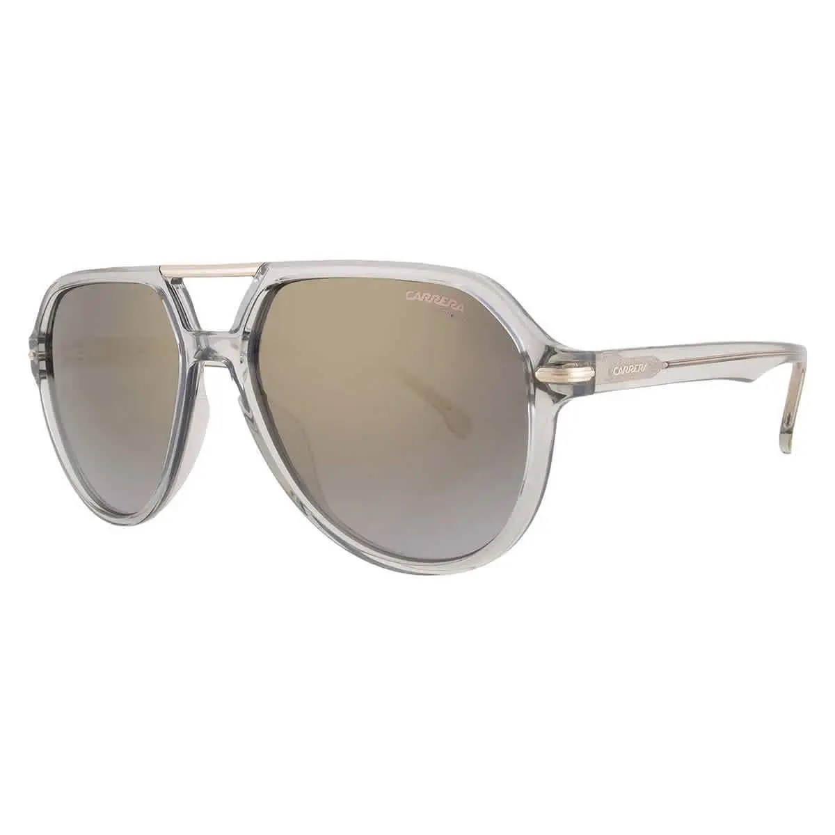 Carrera Grey Shaded Gold Pilot Men`s Sunglasses Carrera 315/S 0KB7/FQ 58