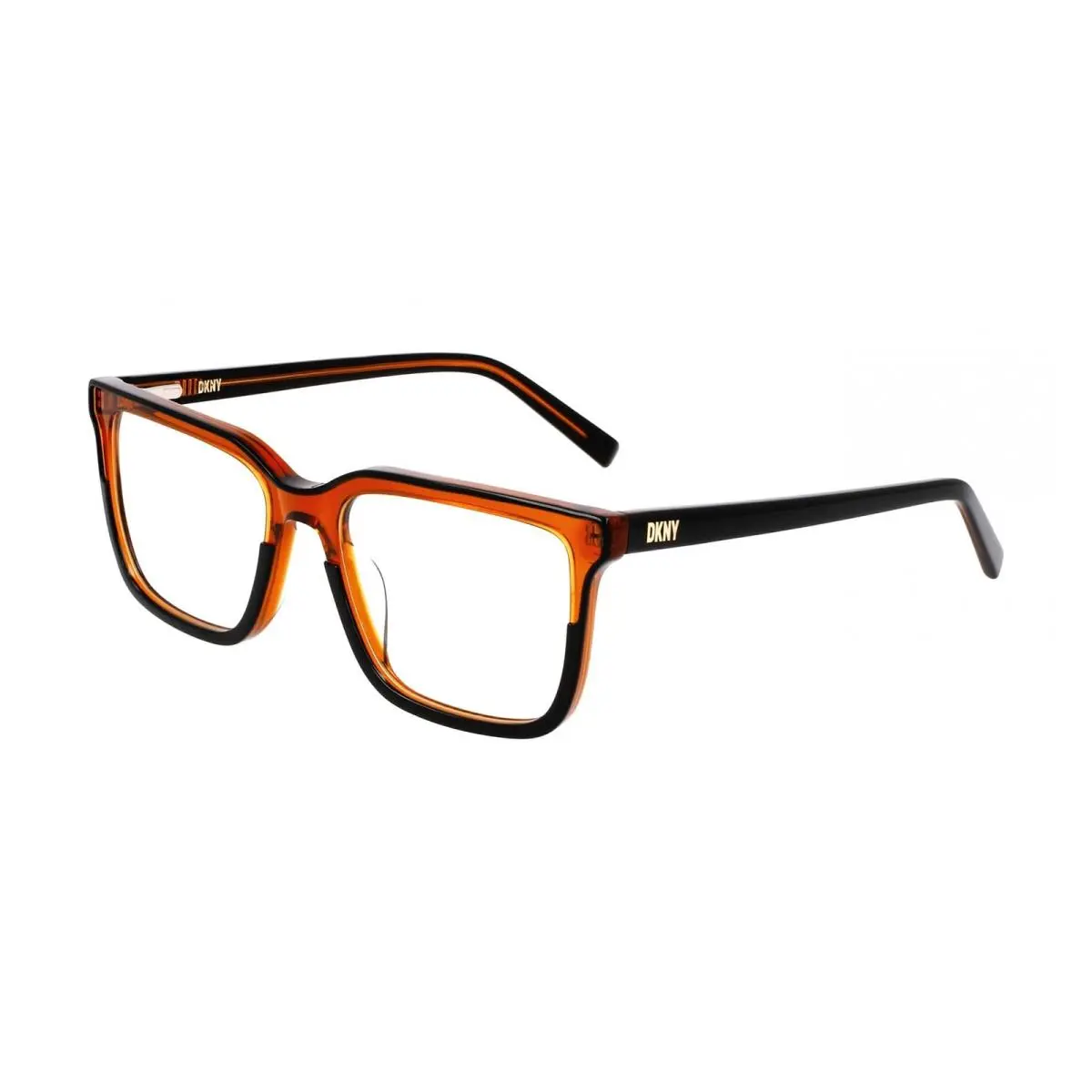 Dkny DK-5071 002 Crystal Double Black Brown Eyeglasses 52/17/140