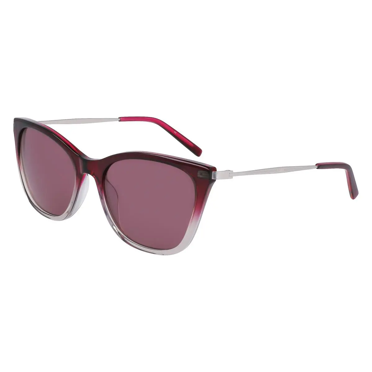 Dkny DK 711 S Crystal Plum/smoke Gradient 510 Size 55 Sunglasses