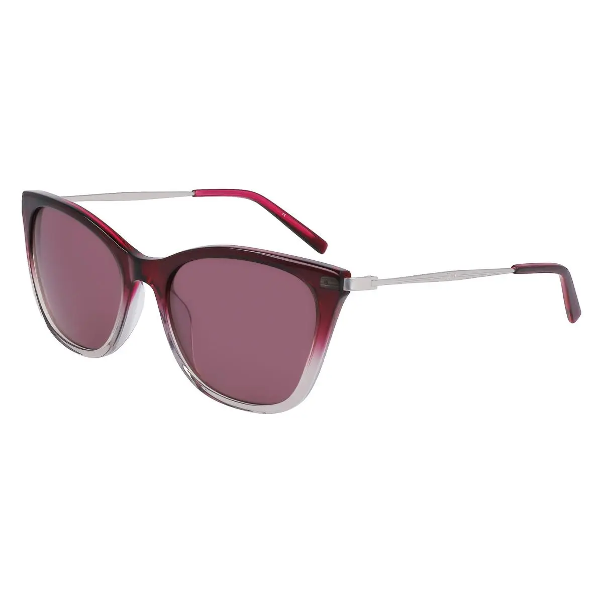 Dkny DK 711 S Crystal Plum/smoke Gradient 510 Size 55 Sunglasses by DKNY