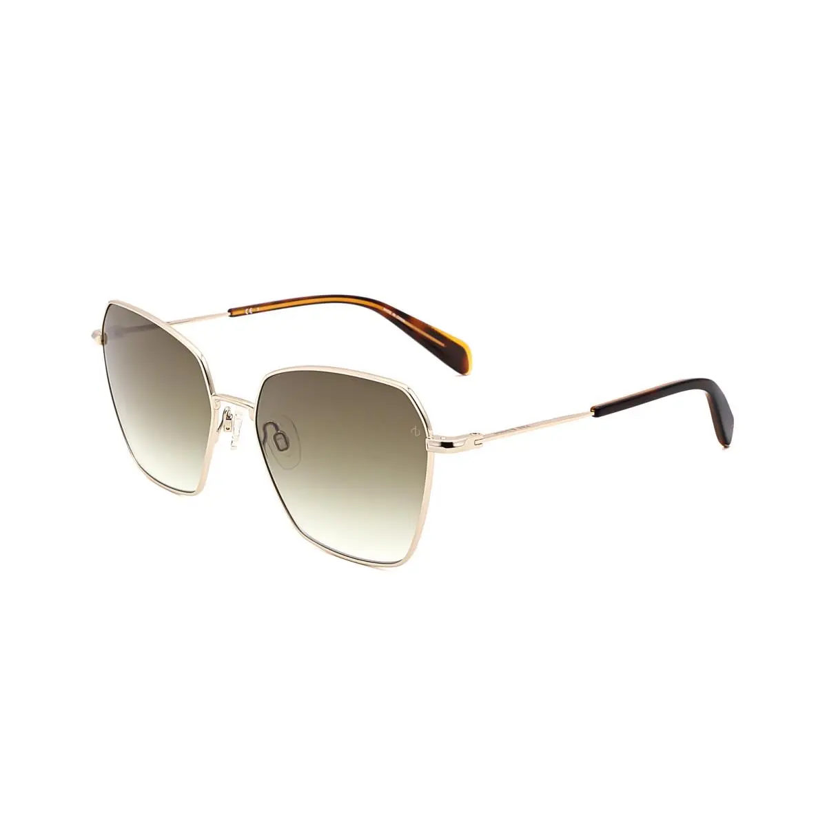 Rag Bone Women`s 58 mm Gold Green Sunglasses RNB1034-G-S-PEF-58