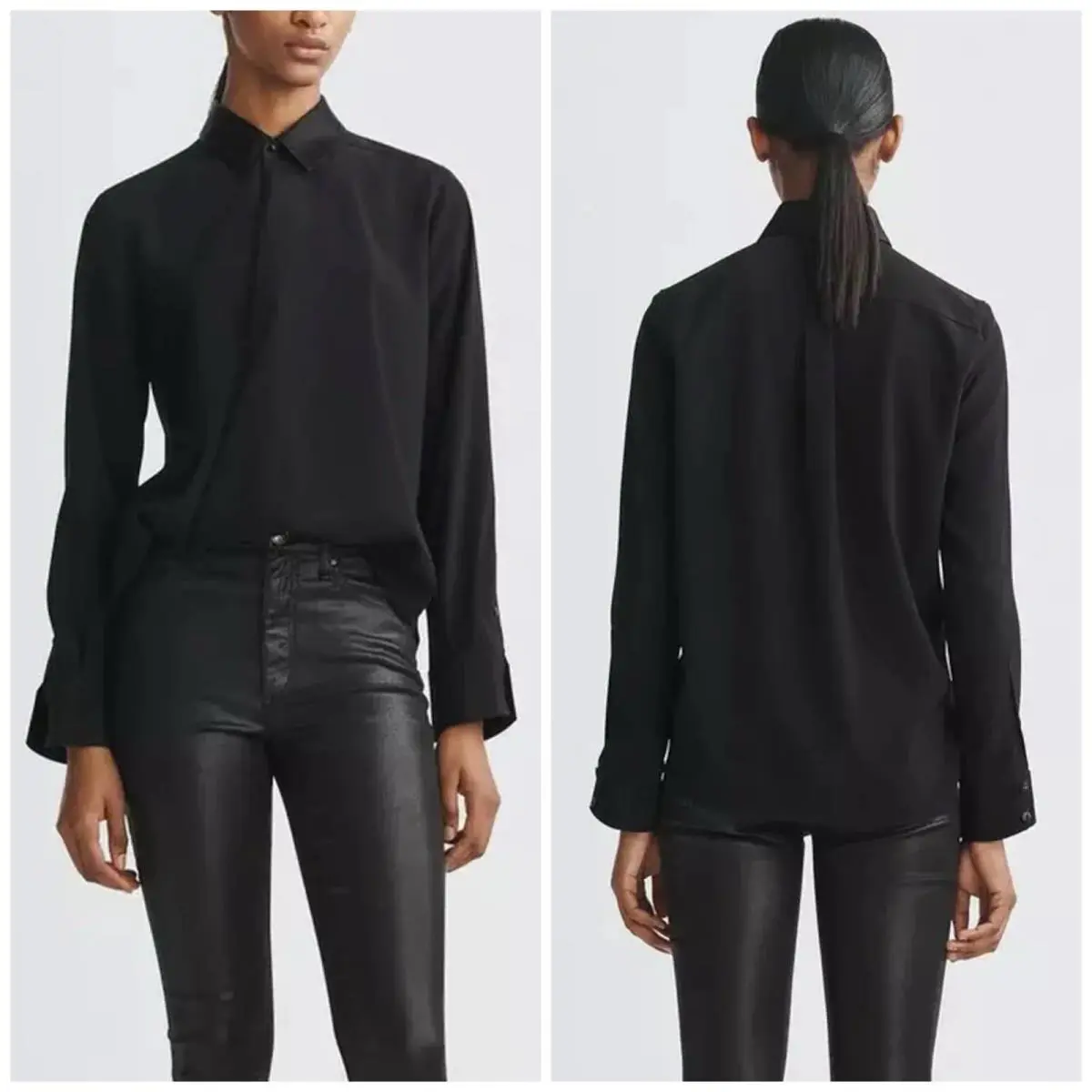 Rag Bone Phillipa Blouse In Black Size: Xxs
