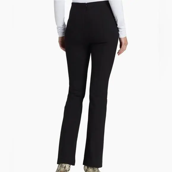 Rag Bone Simone Flare Black Pants Pull On Stretchy Seamed Size 2 Career