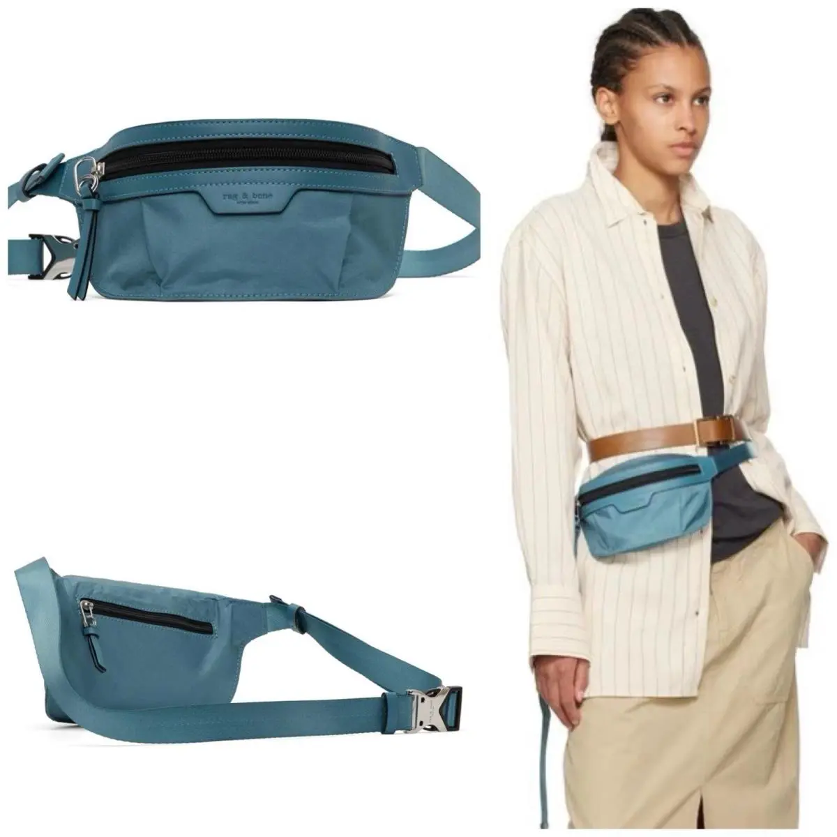 Rag Bone Mini Commuter Fanny Pack In Blue