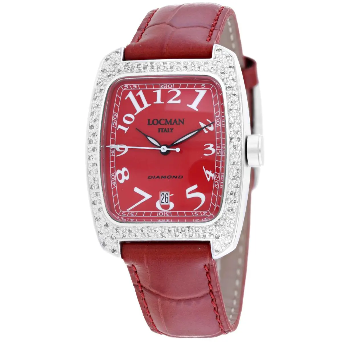 Locman Women`s Classic Red Dial Watch - 487RD2D/RD by Locman Italy