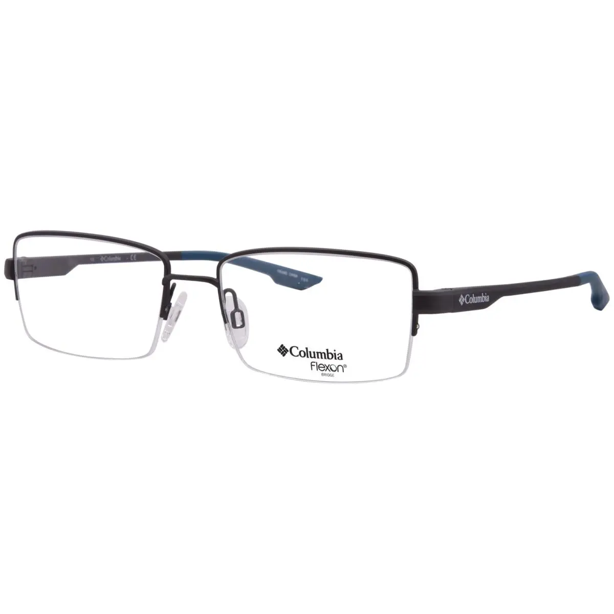 Columbia C5007 072 Eyeglasses Men`s Satin Gunmetal Semi Rim Rectangle Shape 56mm