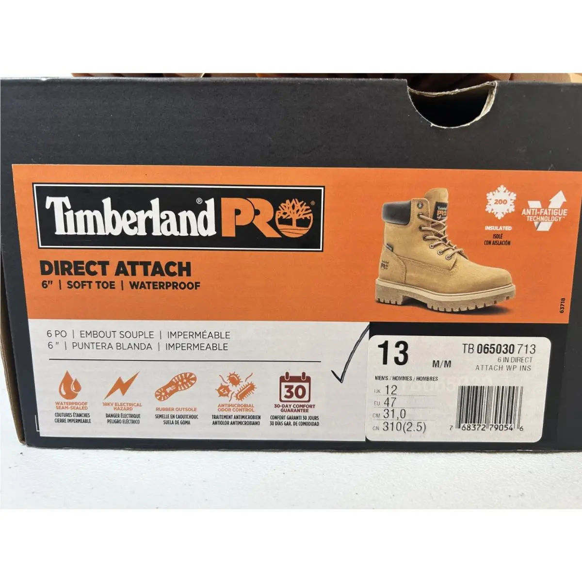 Timberland shoes - Pro - Pro - TB 065030 713 - Wheat (UPC: 0768372790546) 1
