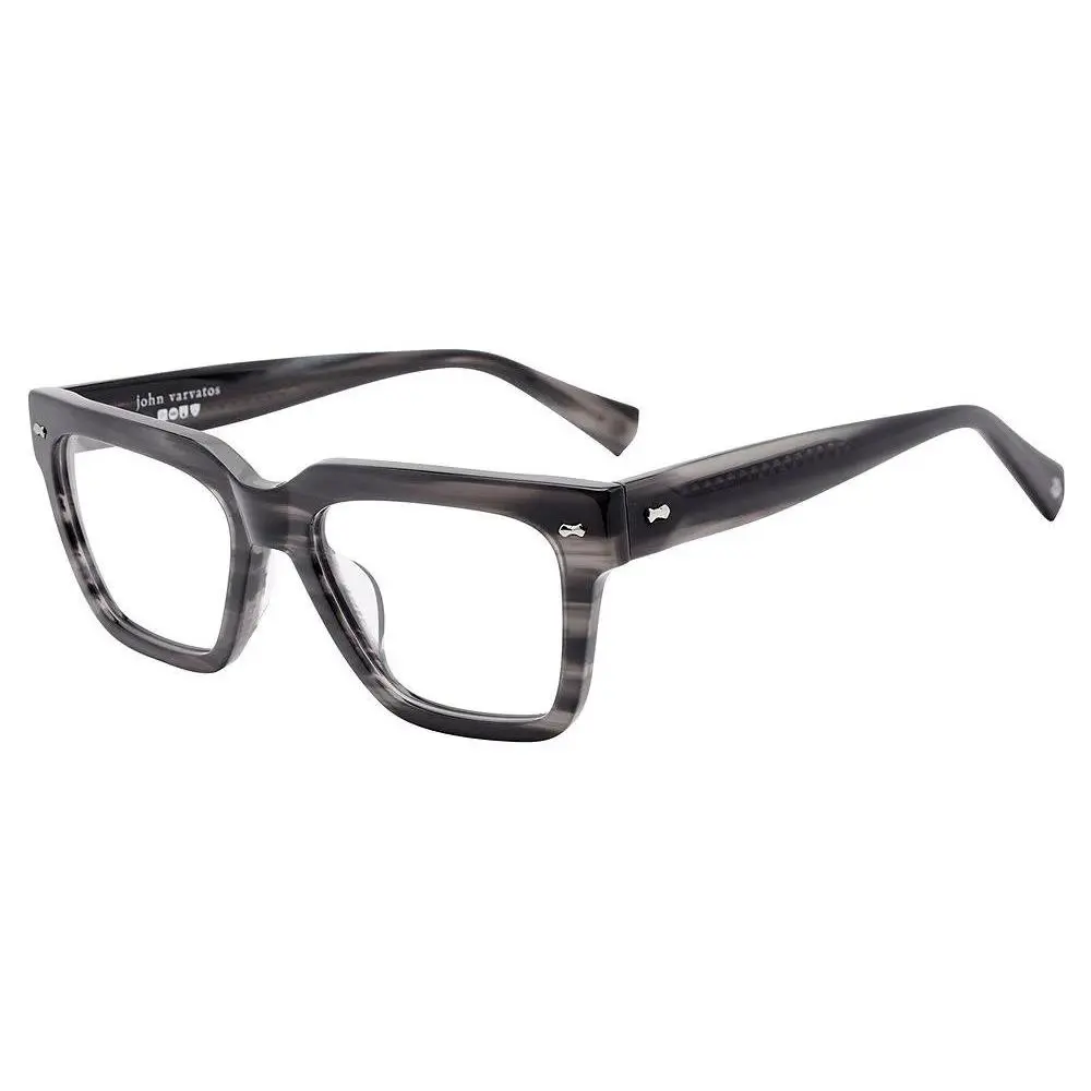 John Varvatos VJV439 SMK3 Color Smoke Grey Horn Eyeglasses 54-19-145