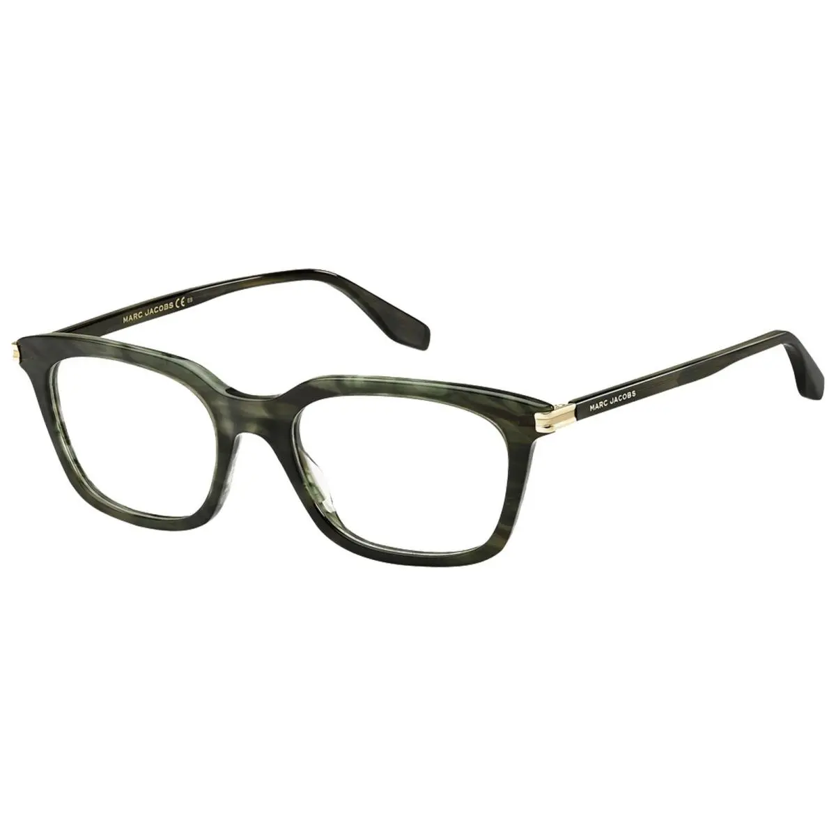 Marc Jacobs Men`s Green Horn Soft Square Eyeglasses - MARC570-06AK-19