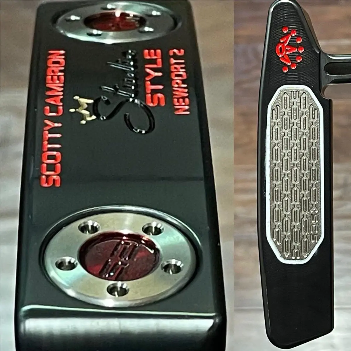 Scotty Cameron  - Studio Style Newport 2 - 2026 - Xtreme Dark Finish - DLC - Red, Lie Angle: Black 0