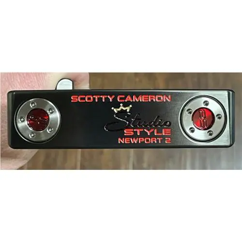 Scotty Cameron  - Studio Style Newport 2 - 2026 - Xtreme Dark Finish - DLC - Red, Lie Angle: Black 5