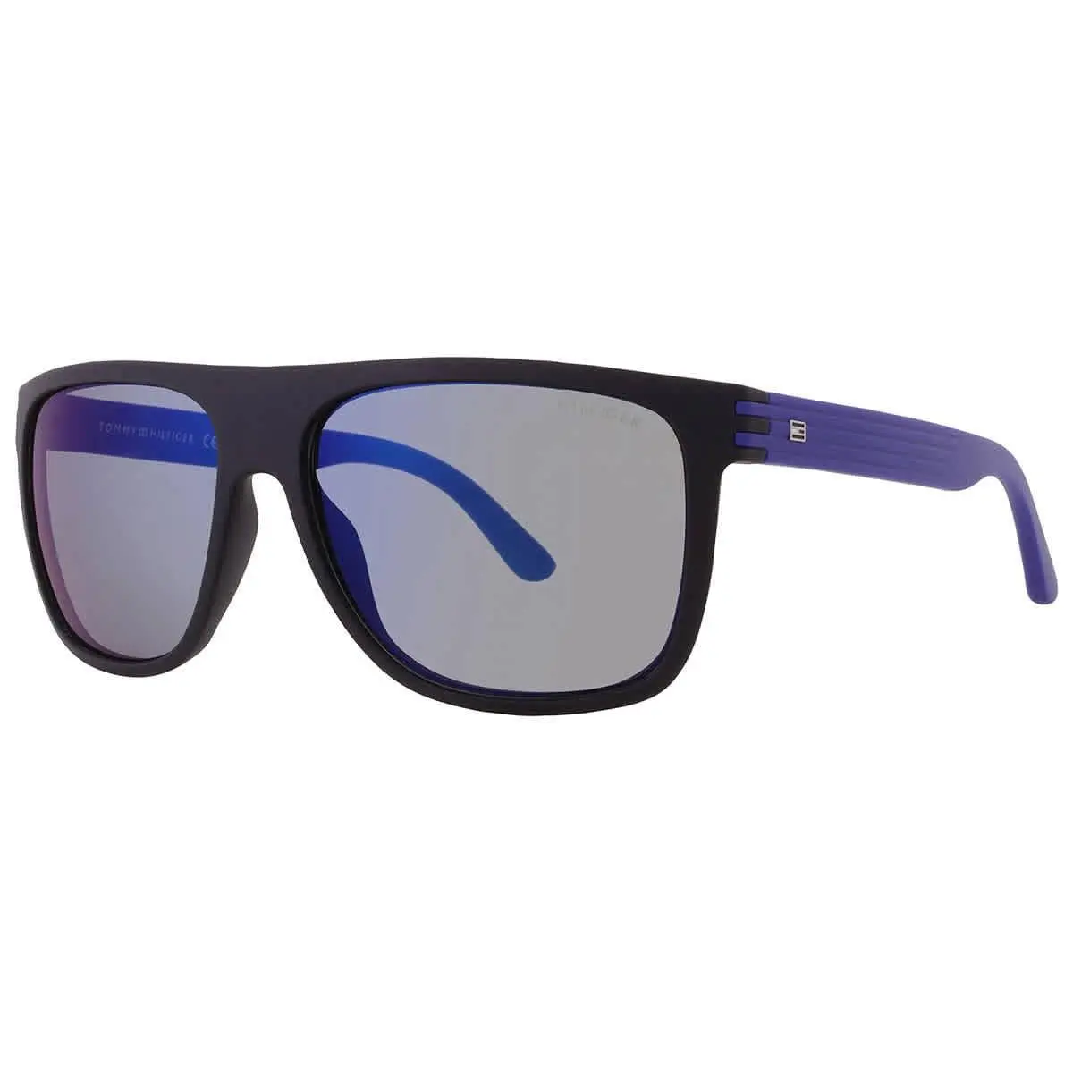 Tommy Hilfiger Grey Blue Mirror Square Men`s Sunglasses TH 1277/S 0FB1/23 57