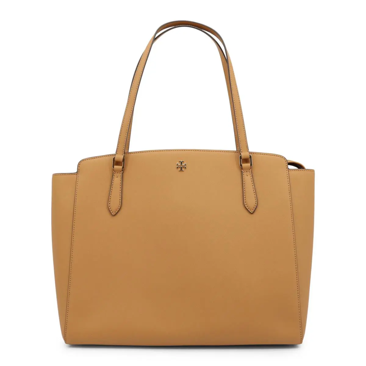 Tory Burch 64190-900 Brown Emerson Top Zip Tote - Handle/Strap: Brown, Exterior: Brown, Lining: Brown