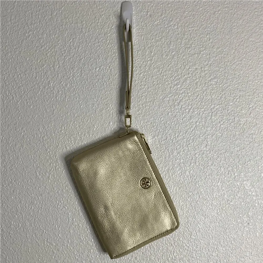 Nwt-tory Burch- Soft Gold Landon Large Wristlet
