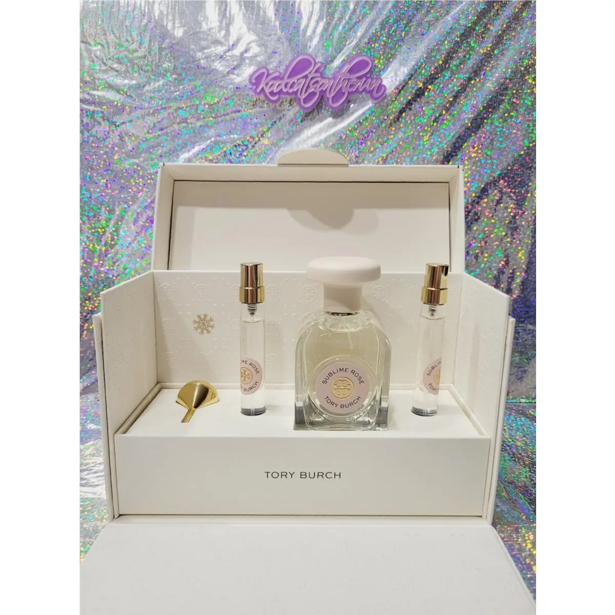 Tory Burch Ladies Sublime Rose 3 oz + 2 x 10ml Eau De Parfum Edp Gift Set Box