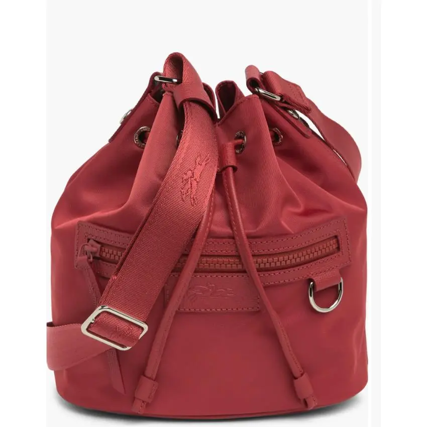 Longchamp Small Le Pliage Neoprene Bucket Bag Red