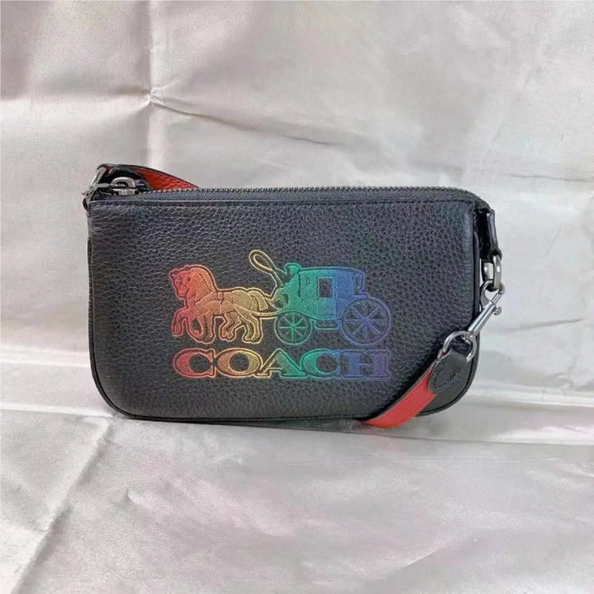 Coach C6902 Nolita 19 with Horse and Carriage In Gunmetal/black Multi
