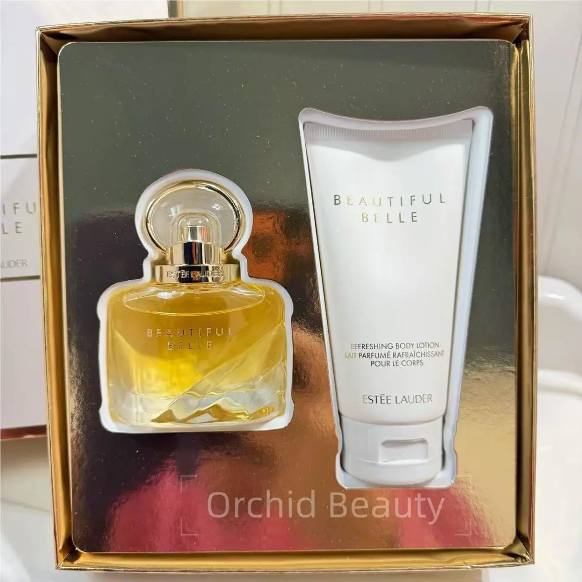 Boxed Estee Lauder Beautiful Belle Edp Perfume Body Lotion Set 30ml+75ml