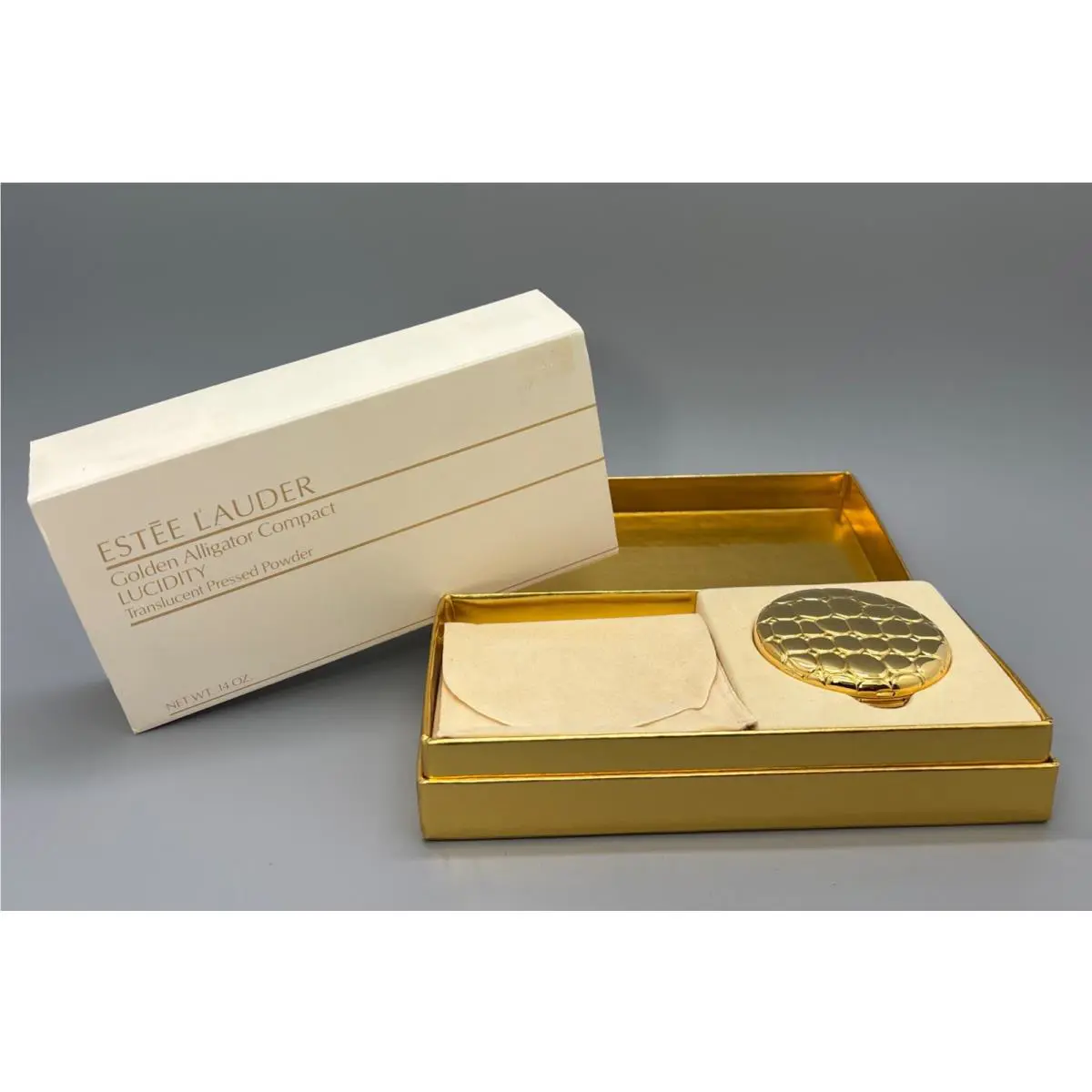 Estee Lauder Golden Alligator Compact Lucidity Translucent Powder 02 Medium