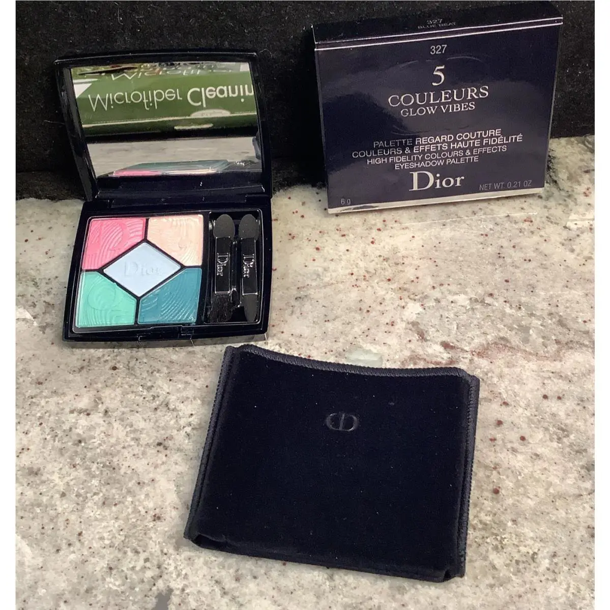 Christian Dior-5 Couleurs-eyeshadow Palette-327 Blue Beat-0.21 Oz-new