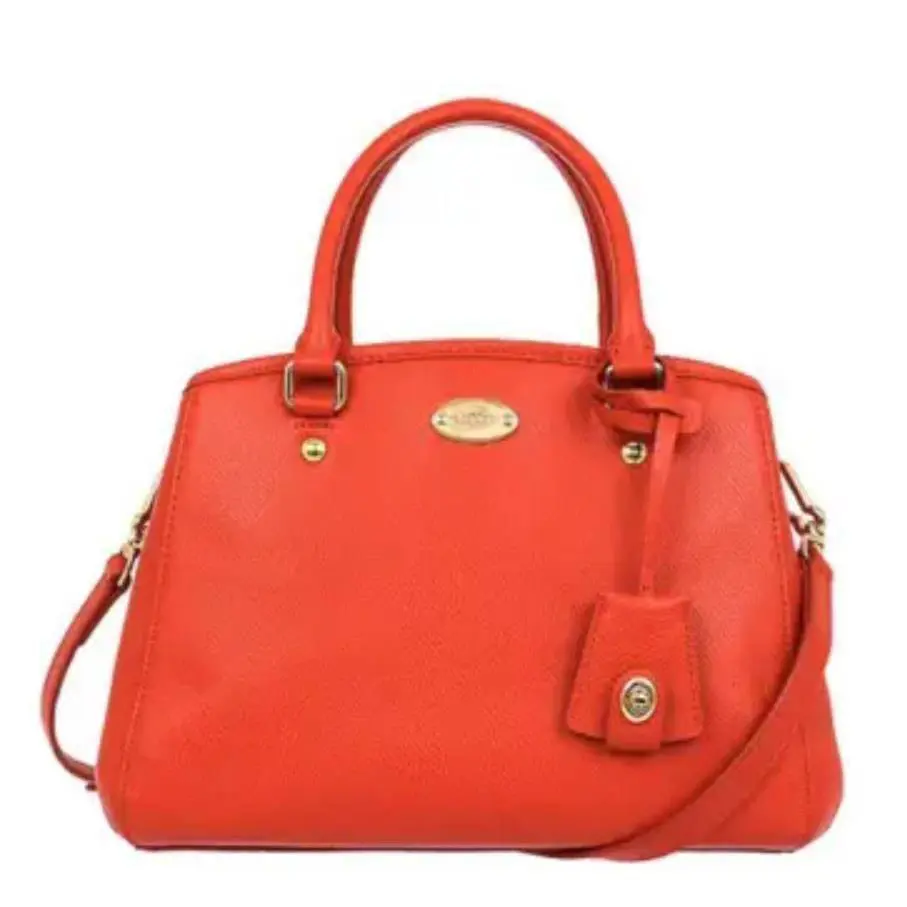 Coach F34835 Crossgrain Leather Mini Margot Handbag Cardinal Crossboy Bag - Hardware: Gold, Exterior: Cardinal, Lining: Red