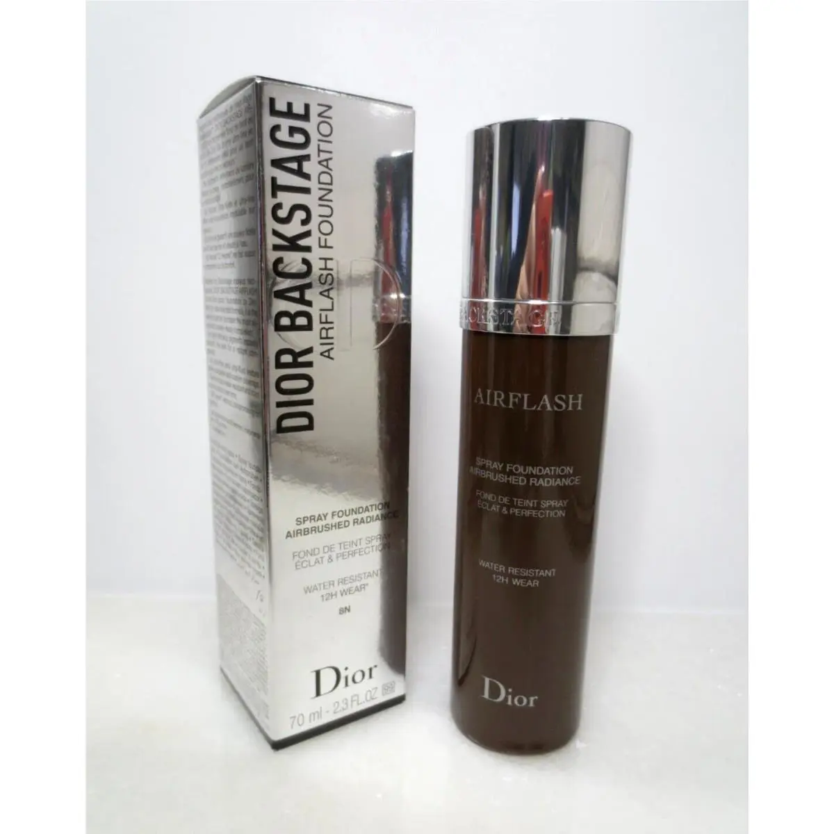 Christian Dior Backstage Airflash Foundation Spray 8N Neutral 2.3 OZ Boxed