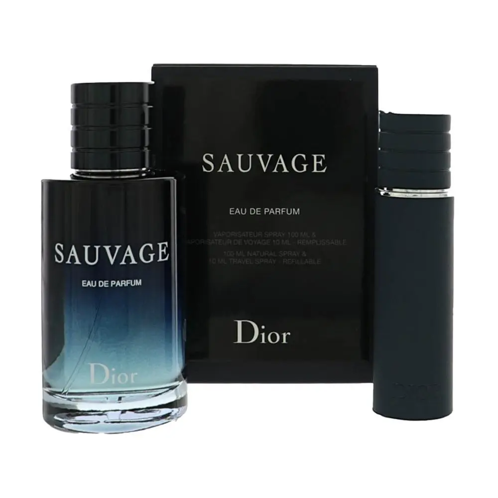 Sauvage by Christian Dior Gift Set For Men 2 Piece Set For Men: 3.4 Oz Eau De