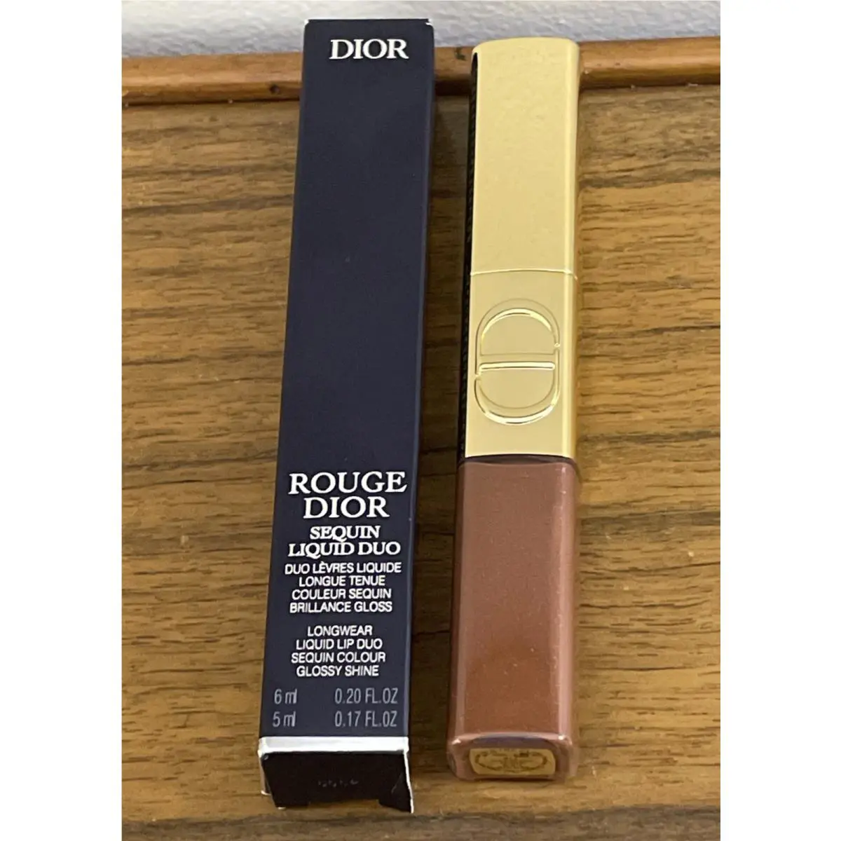 Dior Rouge Forever Liquid Sequin Duo Lipstick 719 Acrobat Limited Edition 25