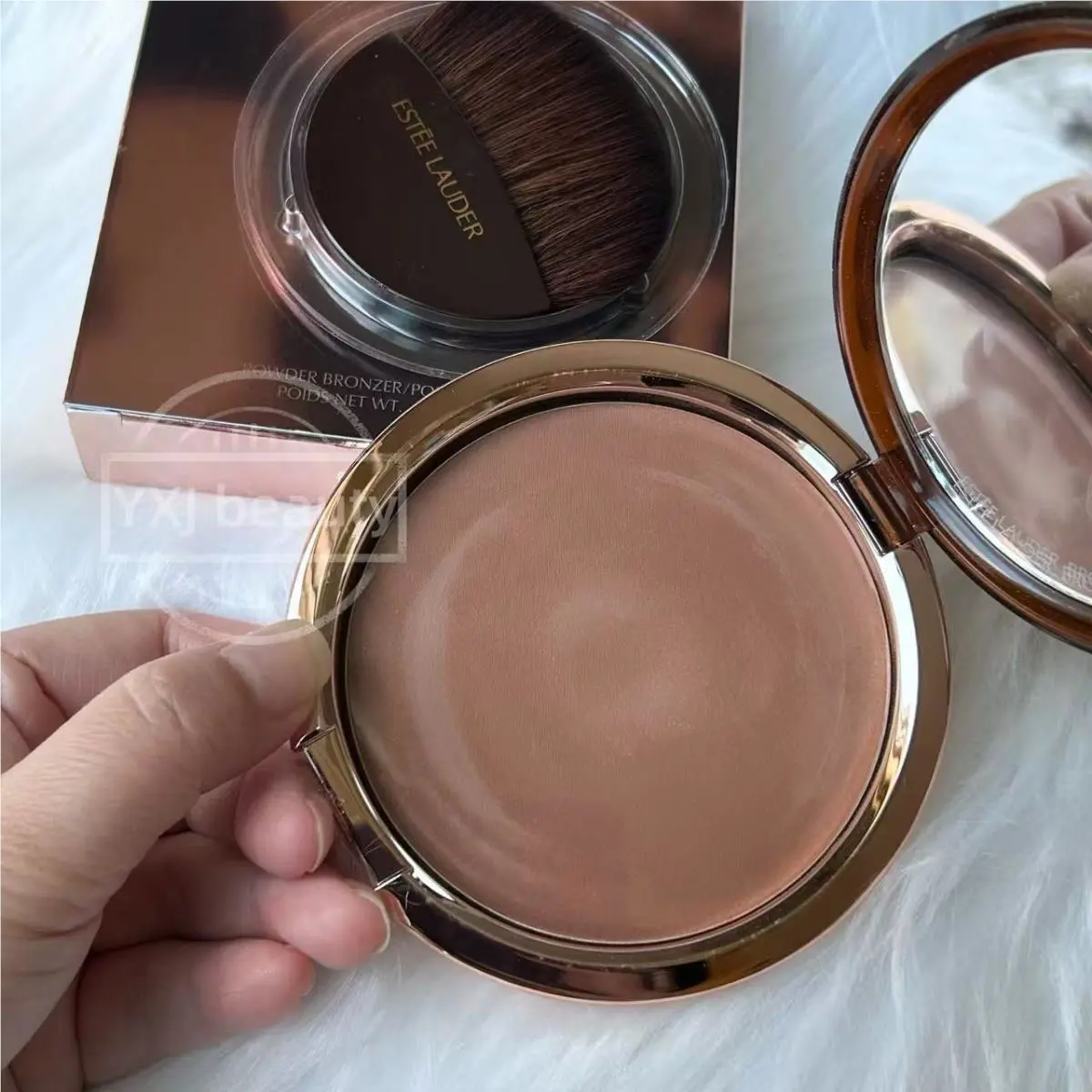 Boxed Estee Lauder Goddess Powder Bronzer 02 Medium Full Size 0.74 Oz/21 g