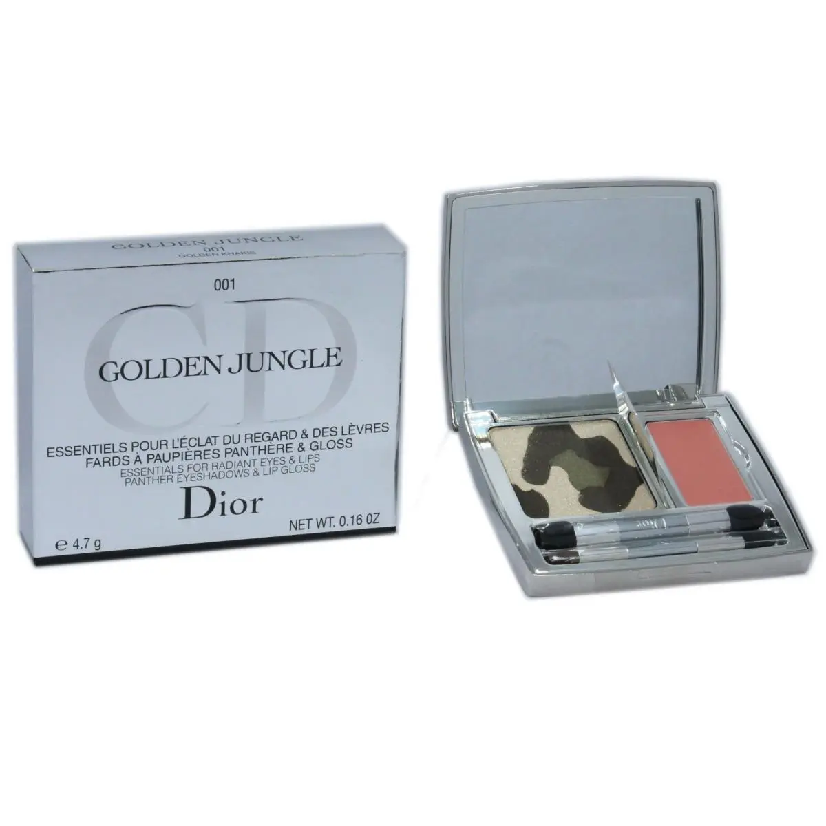 Dior Golden Jungle Essentials For Radiant Eyes Lips 4.7G 001-GOLDEN Khakis