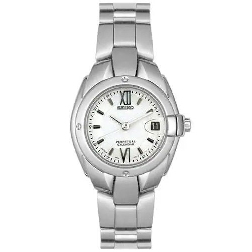Perpetual Stainless Steel Women`s Watch SWD001 by Seiko