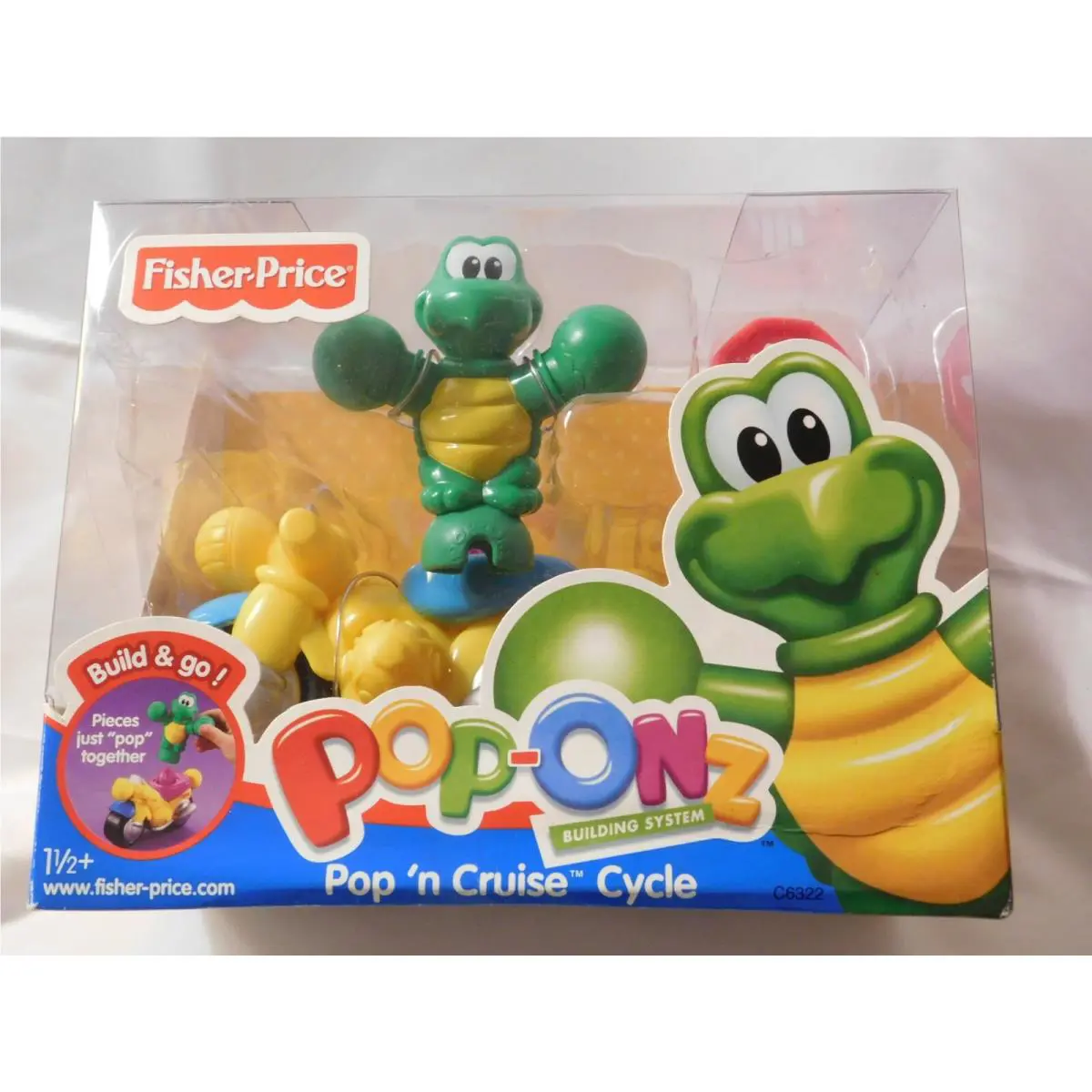 Fisher Price Pop Onz Building System Pop `n Cruise Cycle Toy