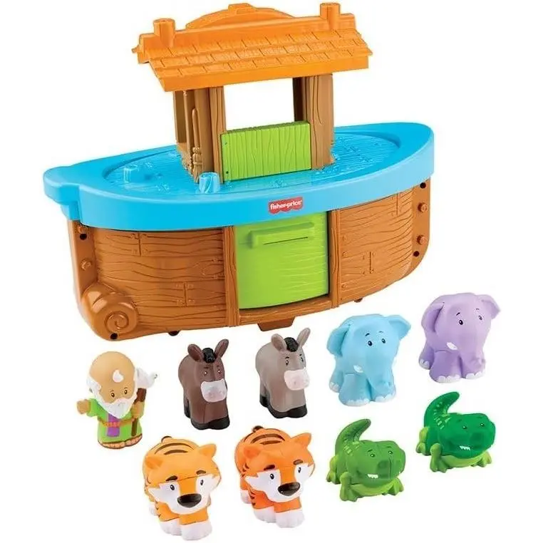 Fisher-price Little People Toddler Toy Noah’s Ark Playset with 9 Animals Noah