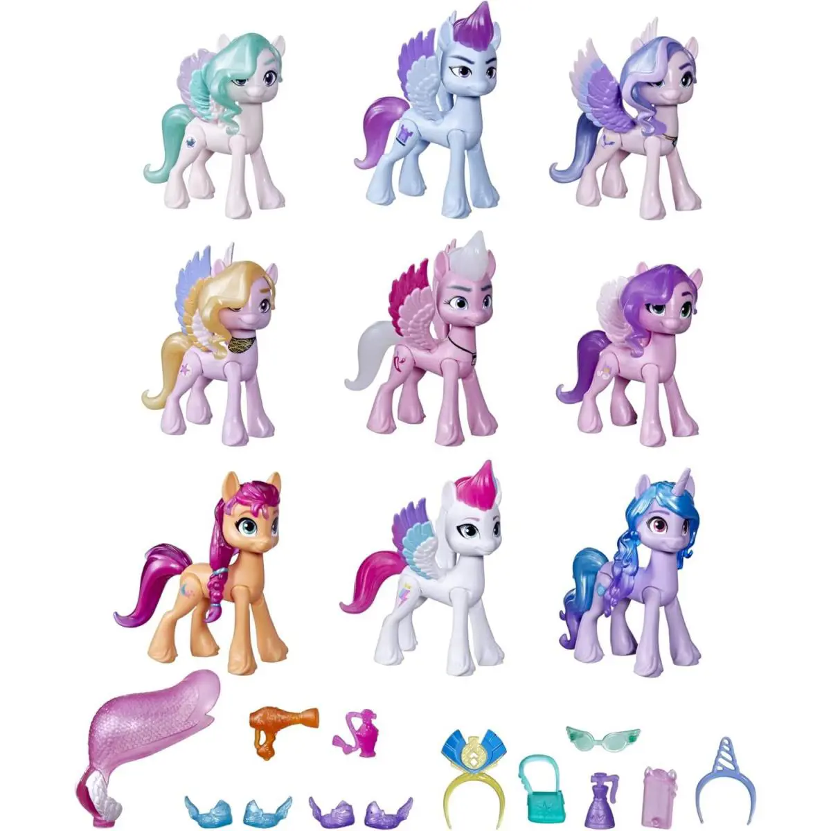 My Little Pony Royal Gala Collection 23 Pieces with 9 Articulated Pony Figures