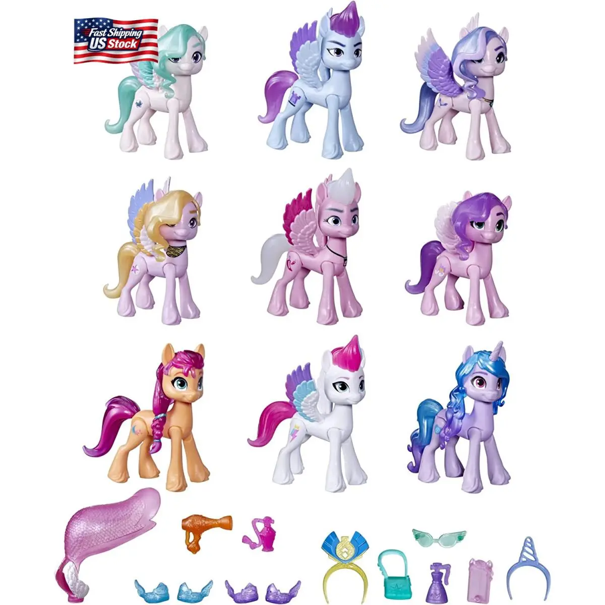 My Little Pony a Generation Movie Royal Gala Collection Toy For Kids - 9 Pon