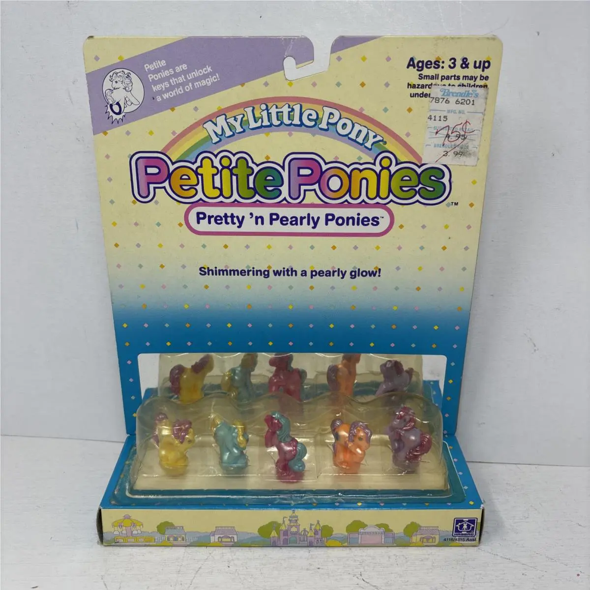 G1 Vintage 5 Five MY Little Pony Petite Ponies Pretty `N Pearly Htf 1989