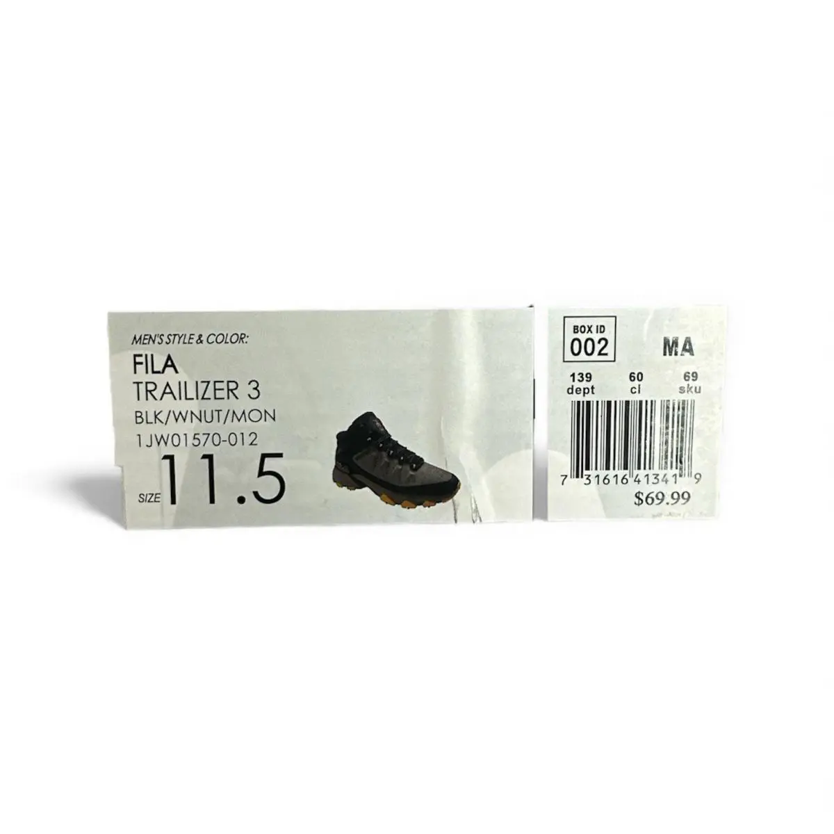 Fila shoes - Black / Walnut / Monarch 5