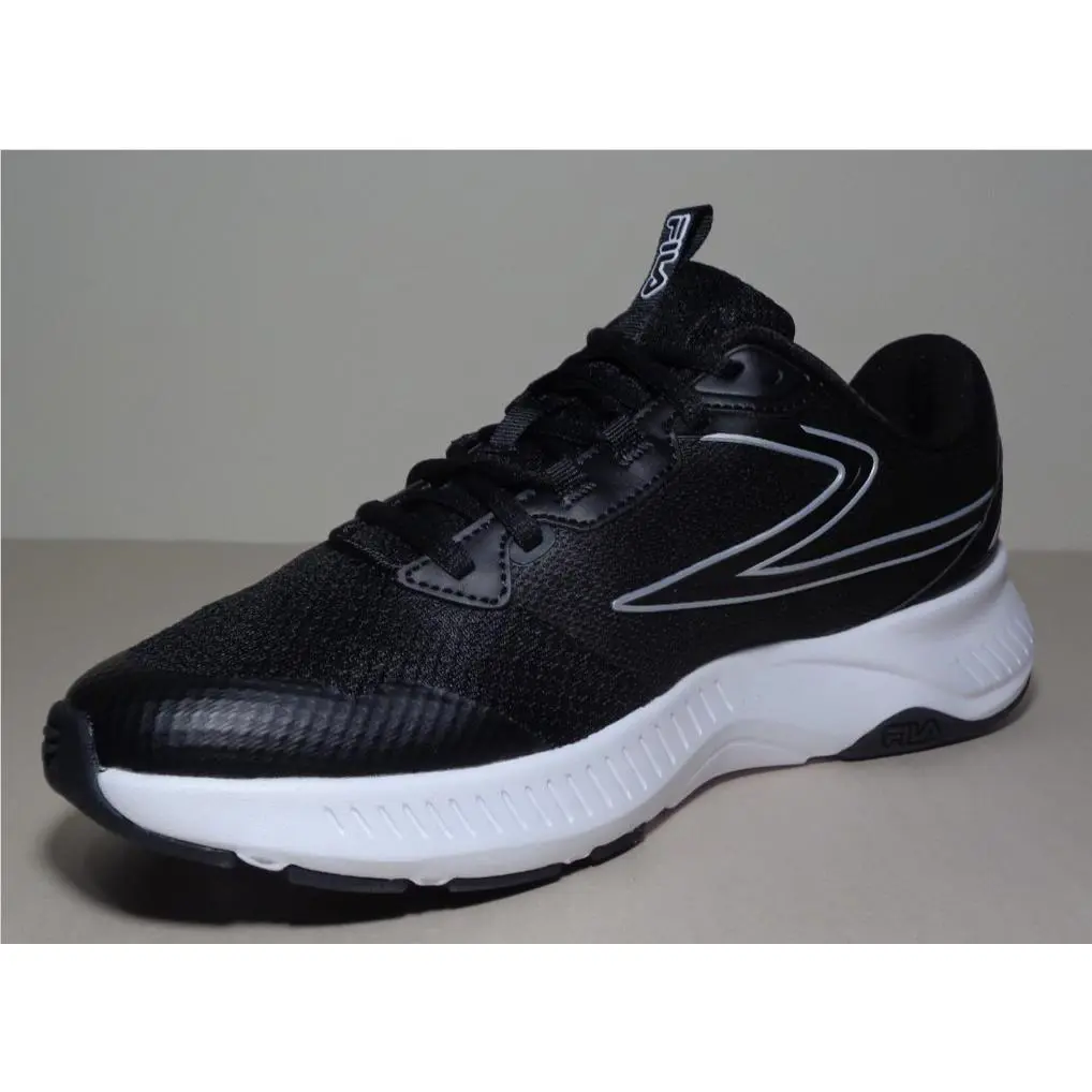 Fila shoes - Action Stride Energized - Action Stride Energized - Black / White / Matte Silvery Metallic (UPC: 196447866917) 10