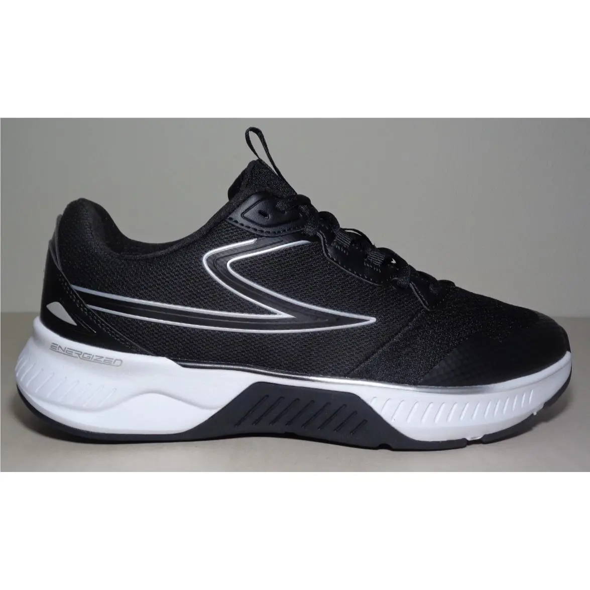 Fila shoes - Action Stride Energized - Action Stride Energized - Black / White / Matte Silvery Metallic (UPC: 196447866917) 0