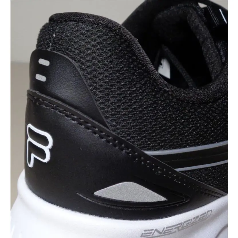 Fila shoes - Action Stride Energized - Action Stride Energized - Black / White / Matte Silvery Metallic (UPC: 196447866917) 4